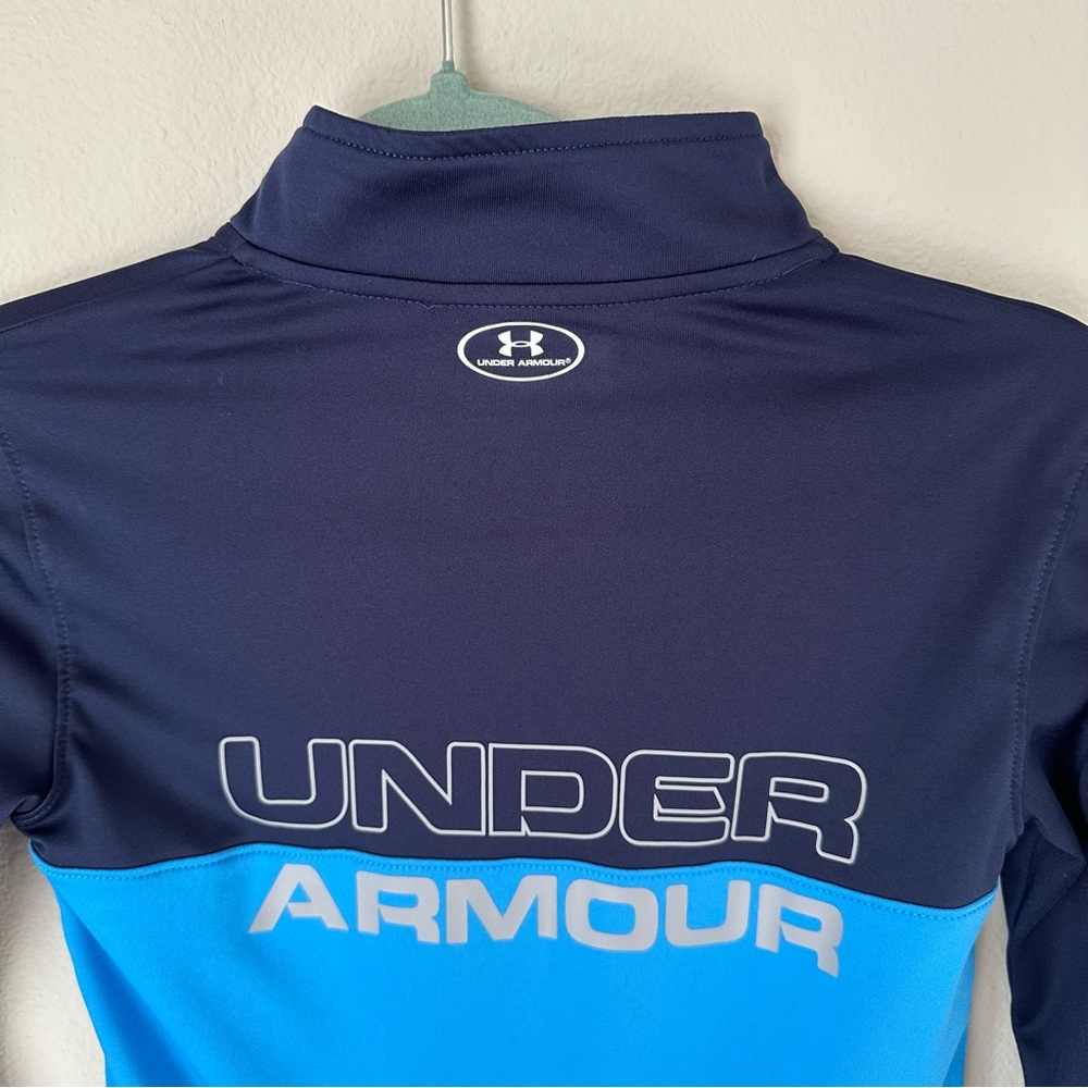 UNDER ARMOUR - Armour Fleece - ¼ Zip - Boys size 7 - Blue - Picture 8 of 10